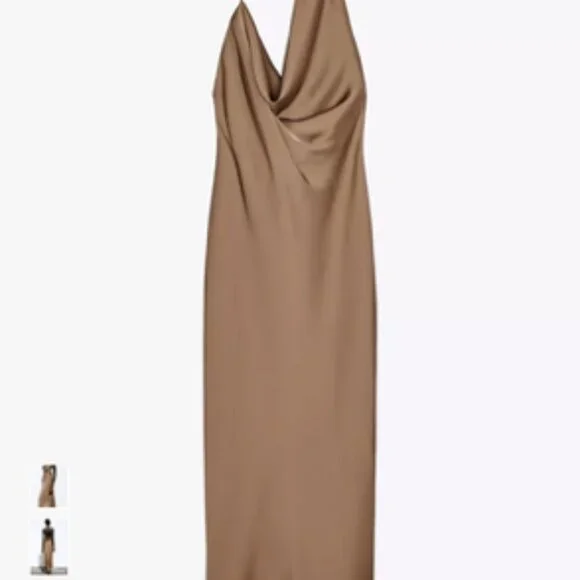 Halter Cowl-Back Dress - Picture 6 of 6